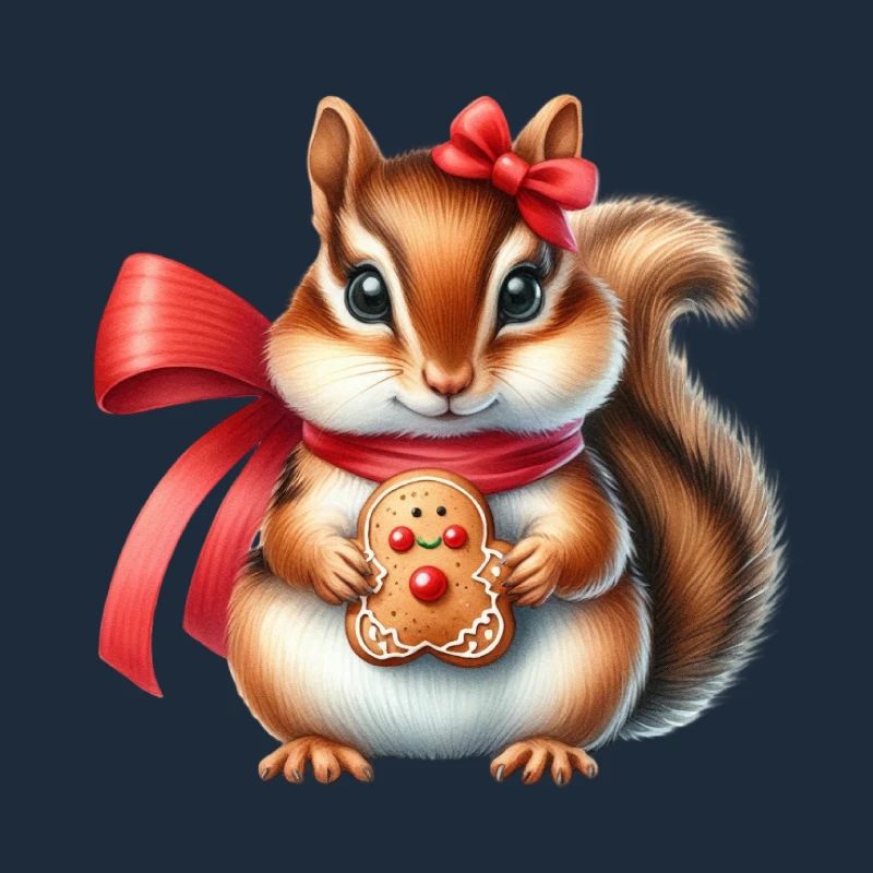 Ingwer-Eichhörnchen mit Keks