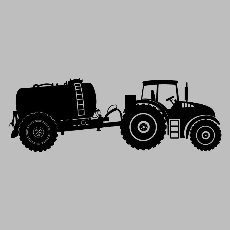 Traktor mit Geierbehälter