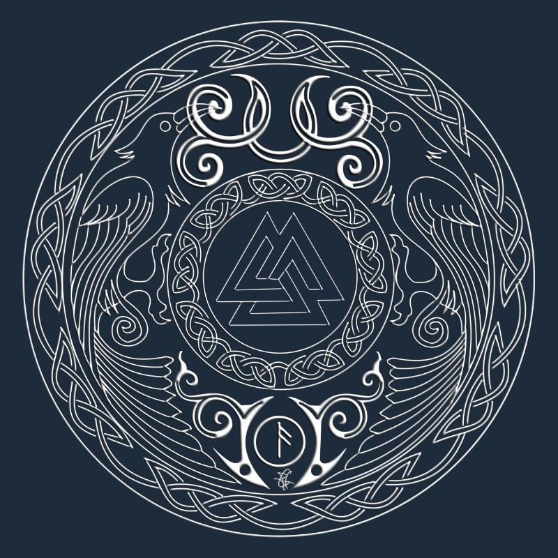 Mandala runique à triade centrale