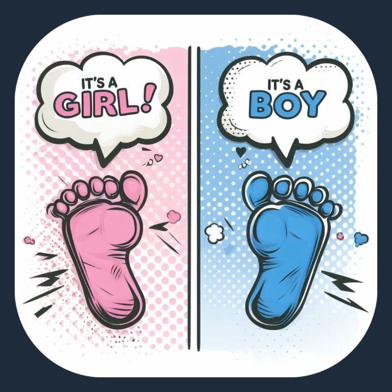 Füße Geschlecht Baby Junge oder Mädchen