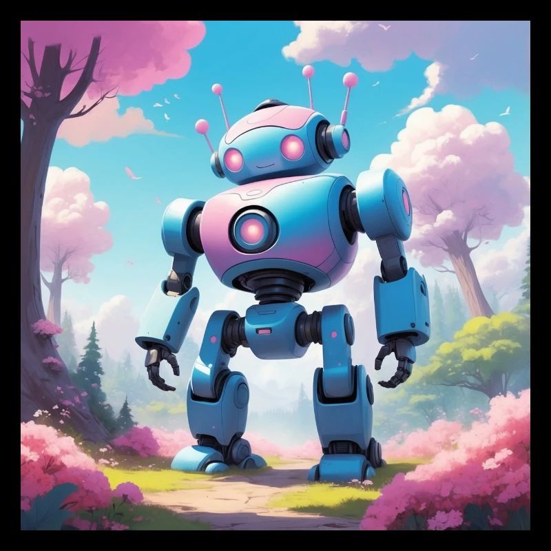 Robot sur la planète de rêve
