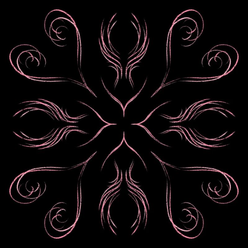 Pink hearts as a pattern