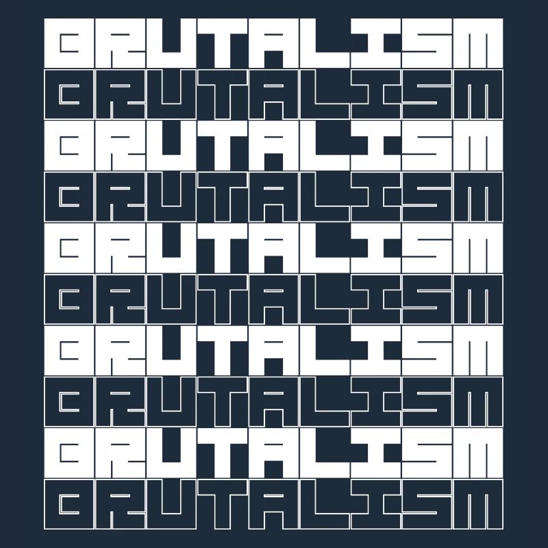 Brutalism Glitch Grid