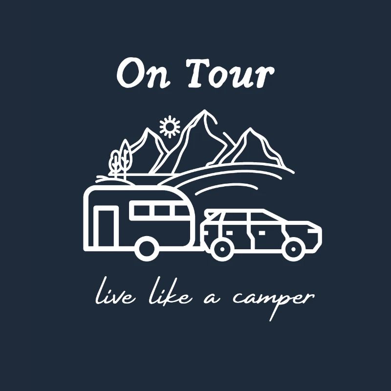 Live like a camper, caravan, camping, gift