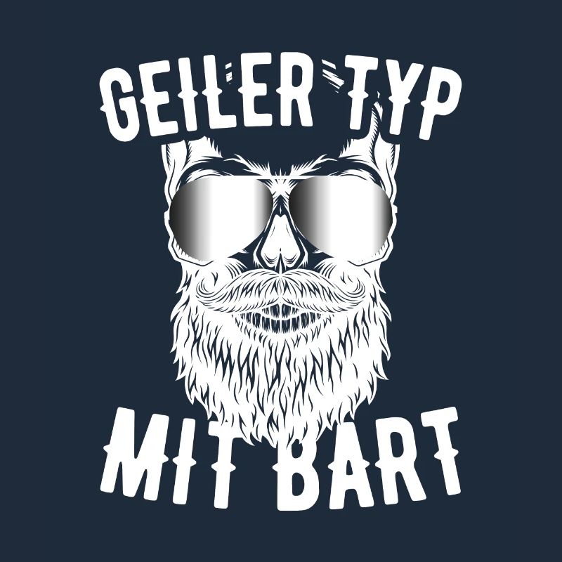 Geiler Typ Mit Bart Bartträger Barbier Vollbart