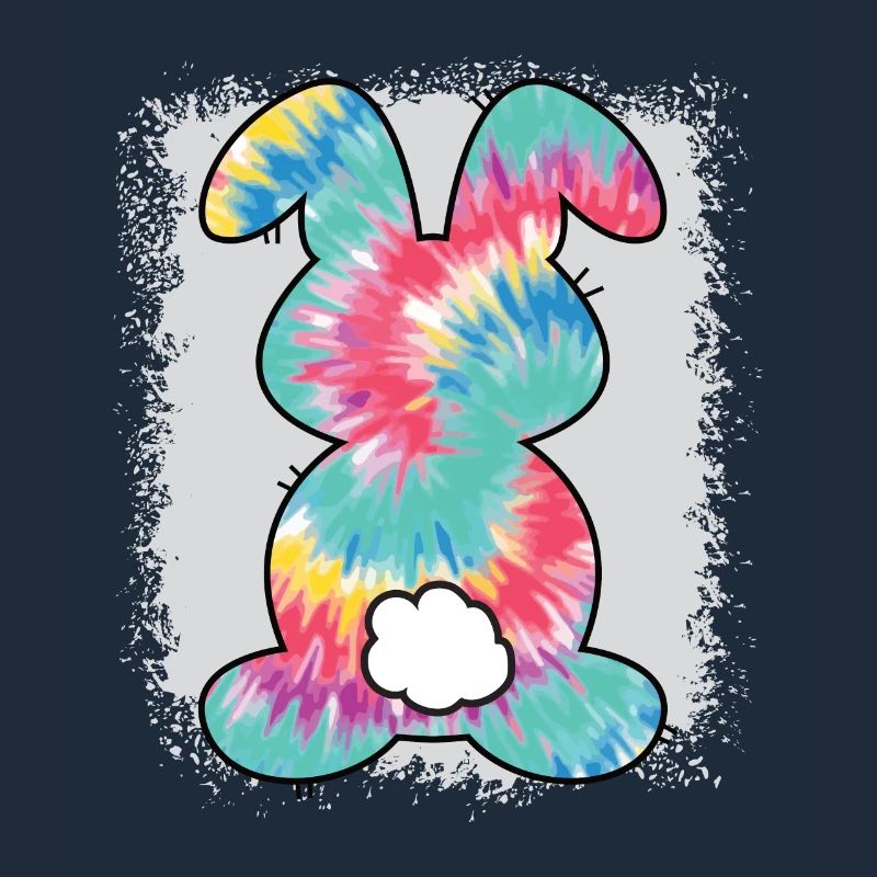 Tie Dye Rabbit Bleached Easter