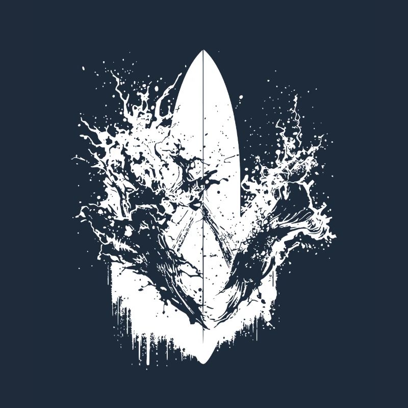 Surf dynamique Illustration Surf Surf