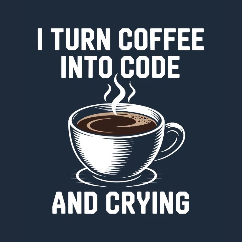 Coffee and programming debugging humor for Softwar