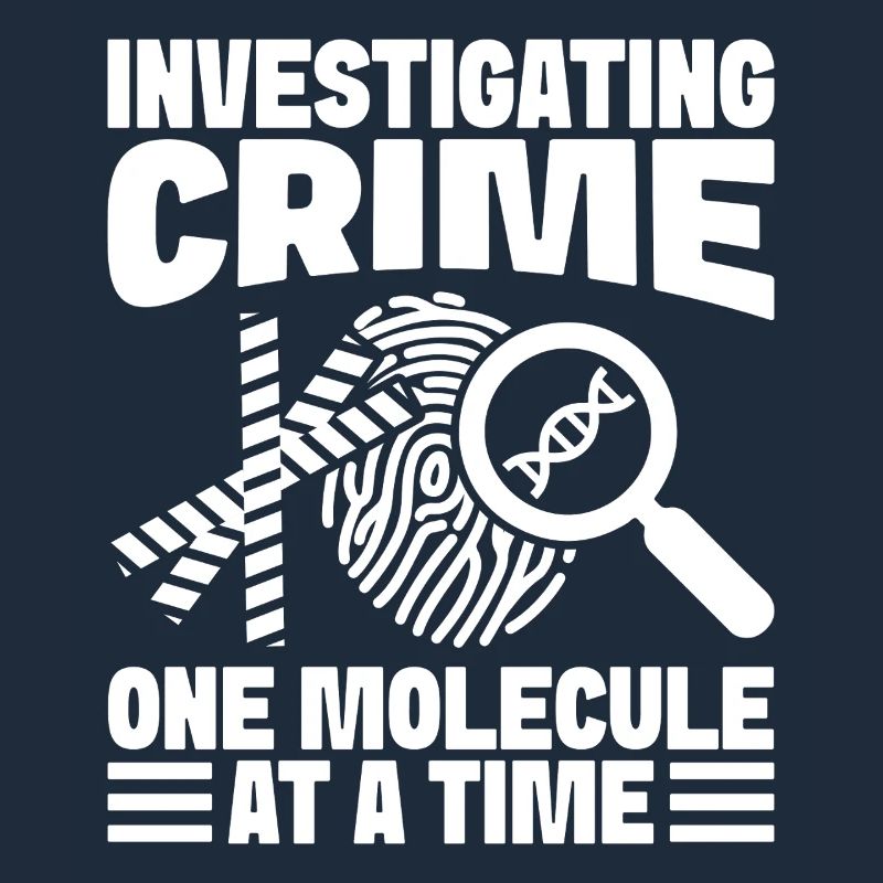 Forensic Analyst Investigating Crime One Molecule