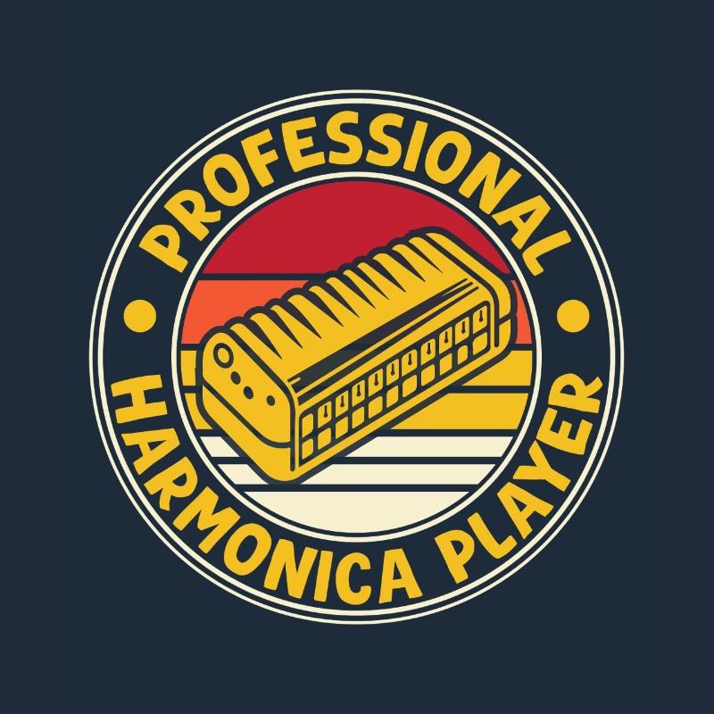 Funny Harmonica Player Professional Harmonica