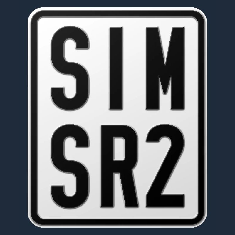 Plaque d’immatriculation du cyclomoteur Simson SR2