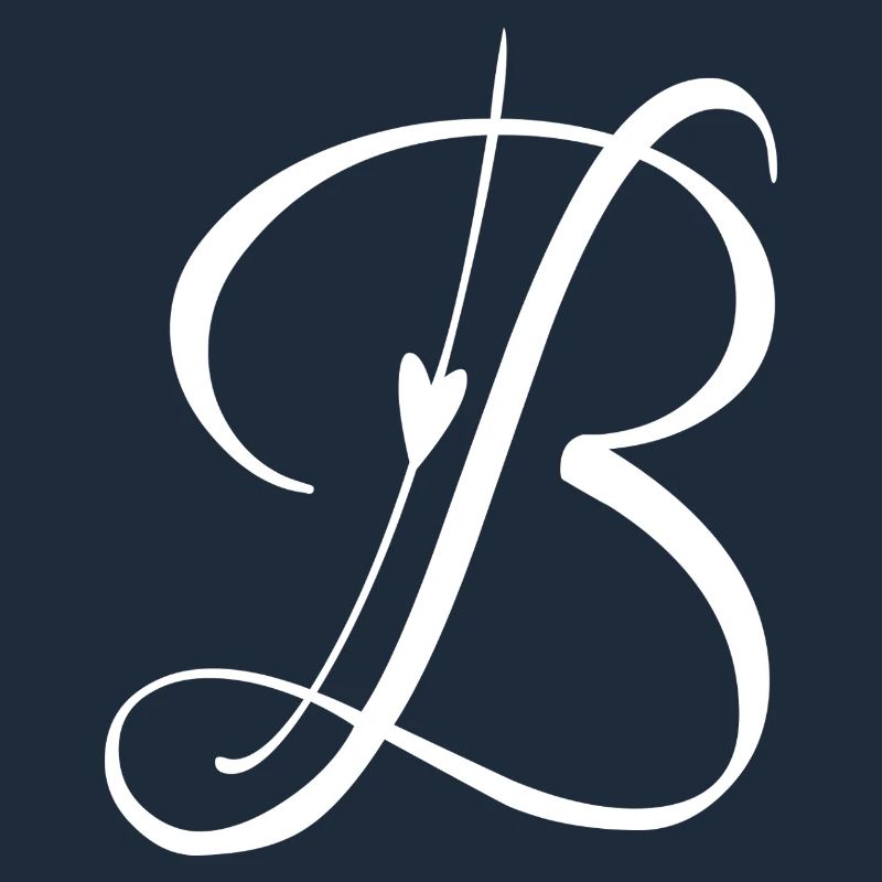Letter B Initial Alphabet Monogram Pocket Style