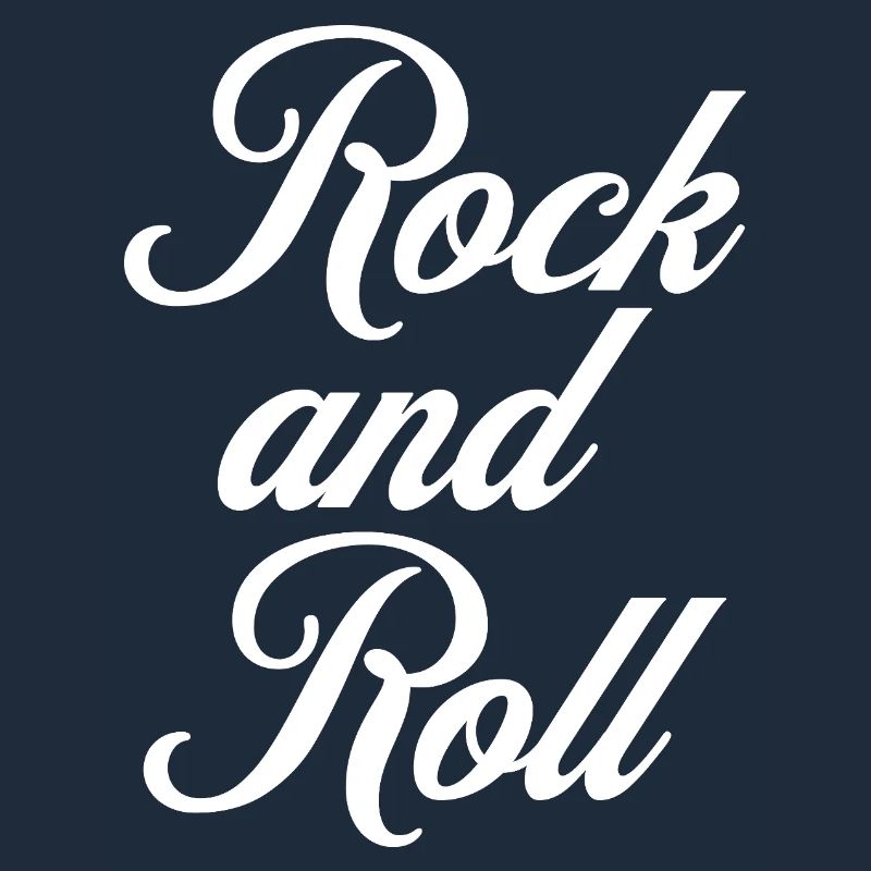 Rock and Roll Script Vintage