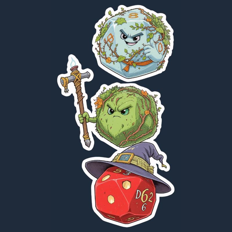 Cube Mage, Wizard & Druid – Fantasy Dice