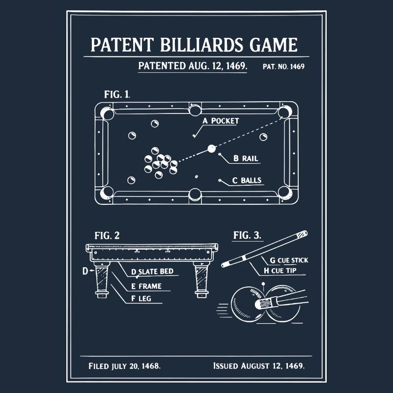 Plan du billard breveté