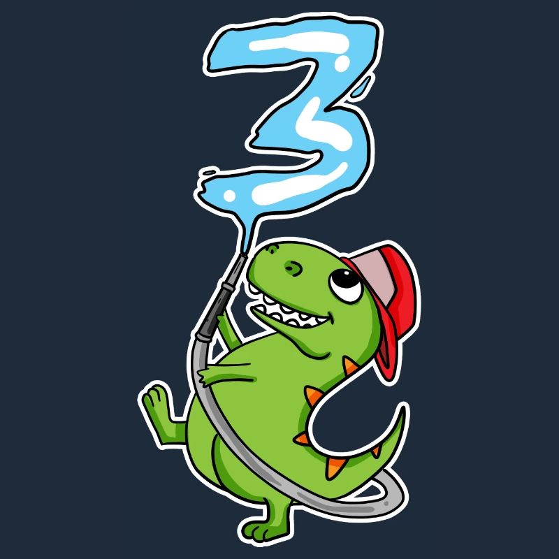 3rd Birthday Dinosaur Firefighter Gift