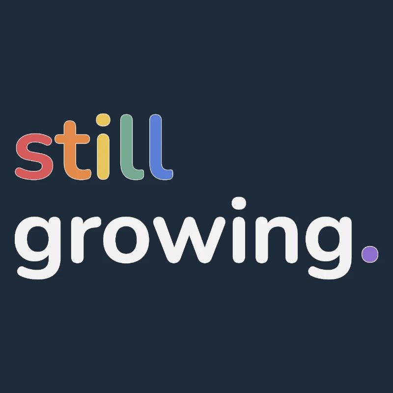 Still Growing Pride Regenbogen minimalistisch