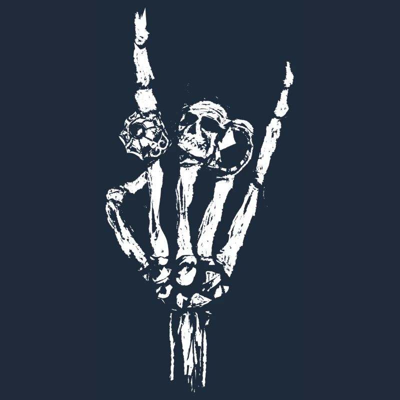Knochen Hand mit Ringe
