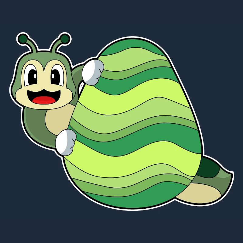Caterpillar Easter Easter Egg