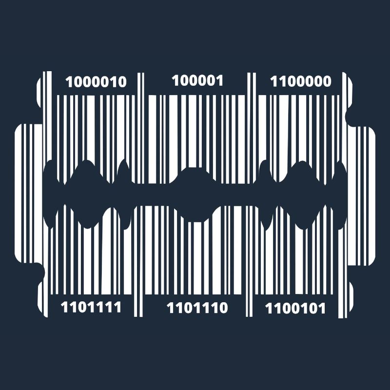 Razor blade with code