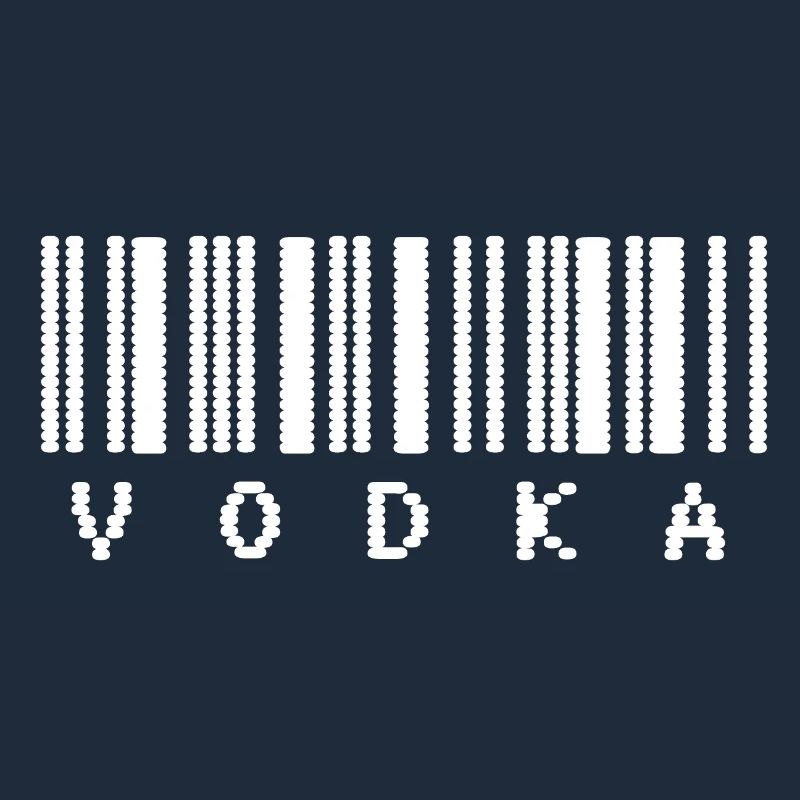 Typographie du code-barres de la vodka