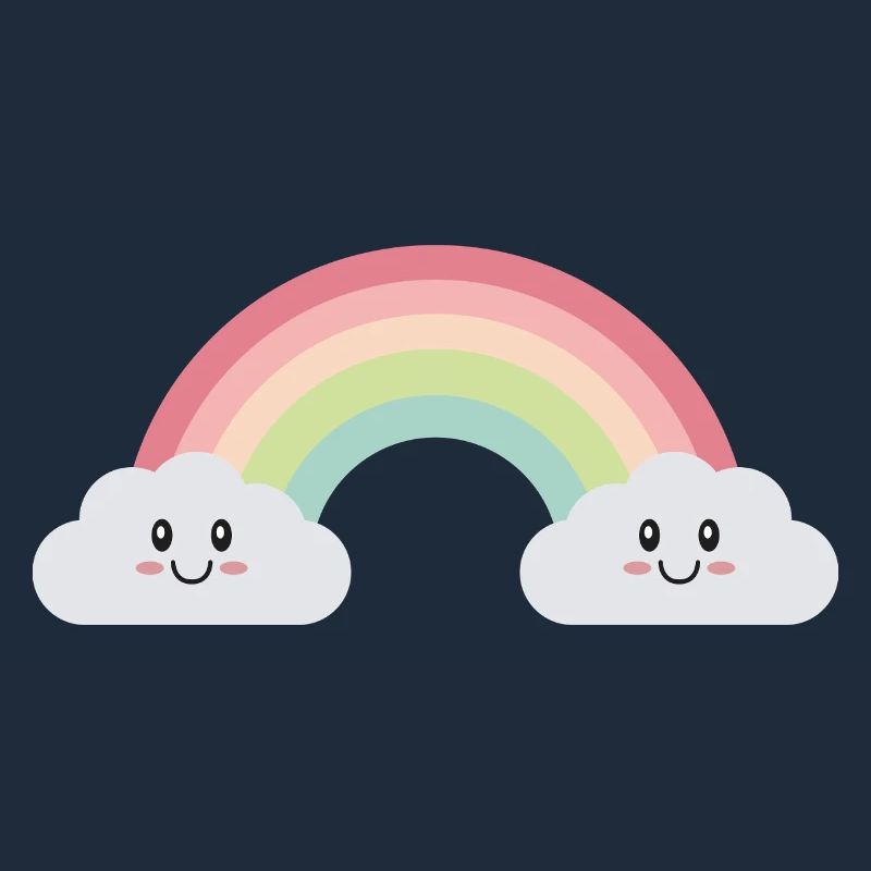 Rainbow clouds