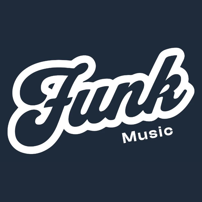 Funk Music Retro Script Logo