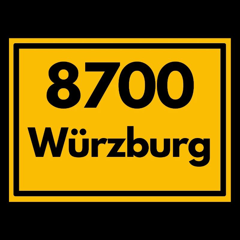 OLD POSTCODE POSTCODE RETRO 8700 WÜRZBURG FRANKEN