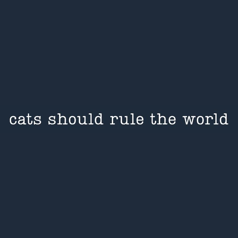 Les chats devraient dominer le monde