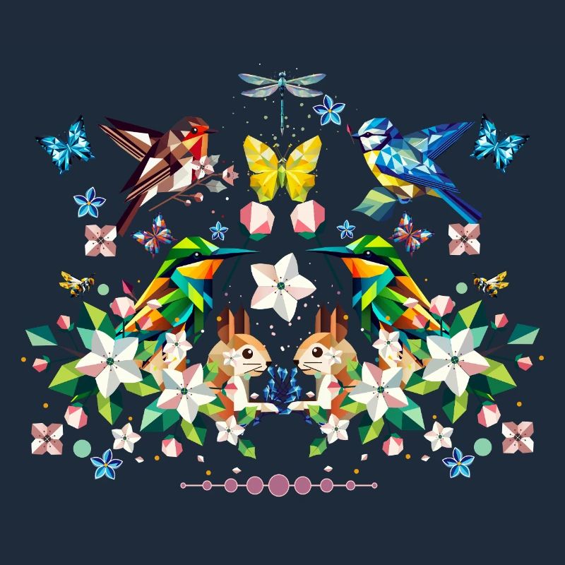 Spring magic as a colourful spring motif