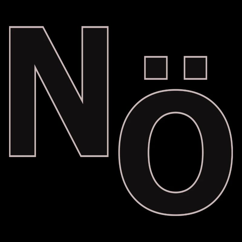 No – Minimal Typography Statement
