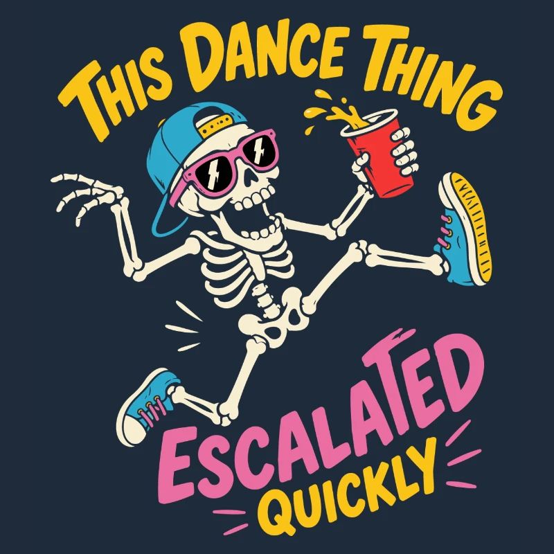 Dancing Skeleton Escalated Quickly Party