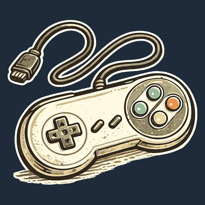 Retro Game Controller Graphics