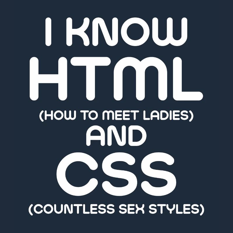 Je connais html et CSS