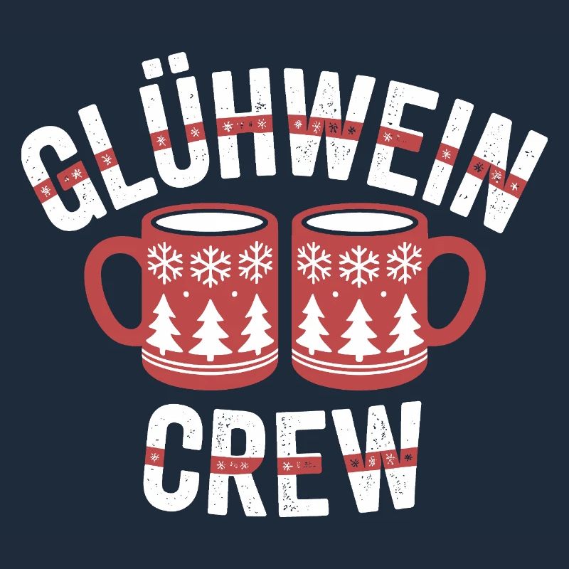 Équipe du vin chaud Marché de Noël joyeux