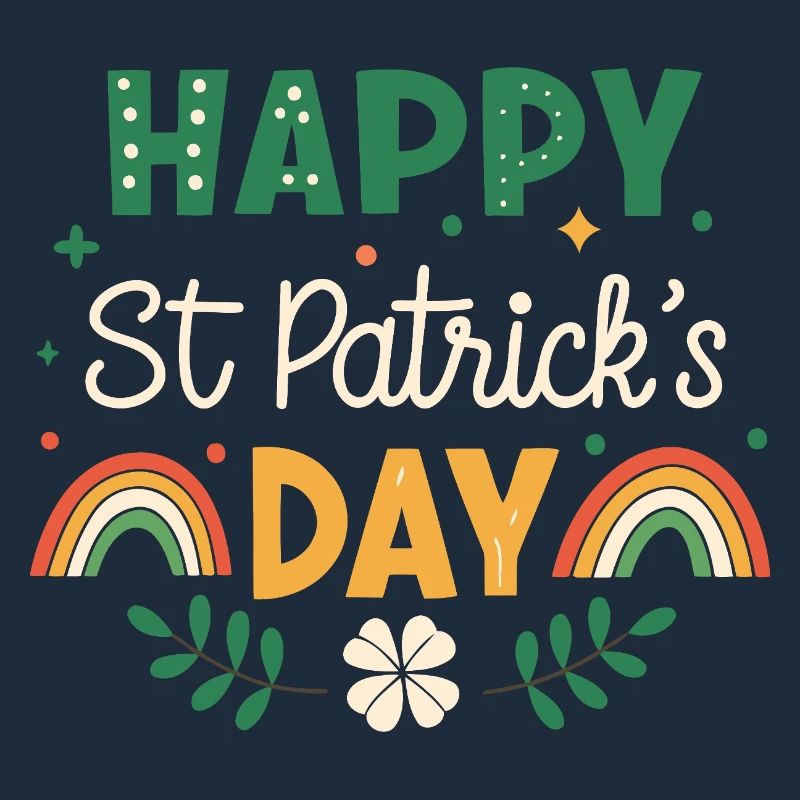 Joyeux Saint Patrick Arc-en-Ciel