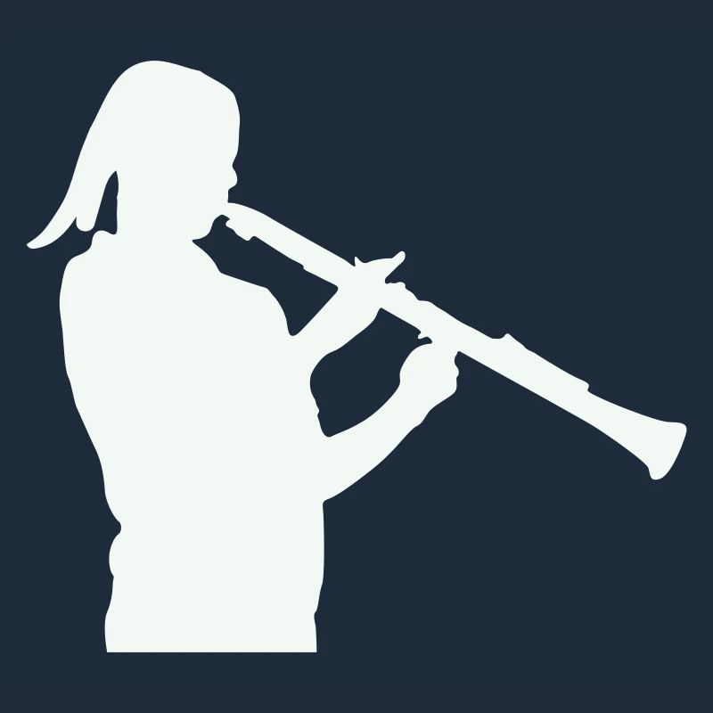 Silhouette with clarinet
