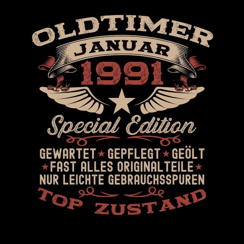 35. Geburtstag Geschenk Oldtimer Januar 1991