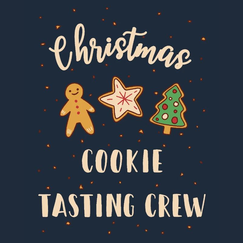 Équipe de dégustation de biscuits de Noël