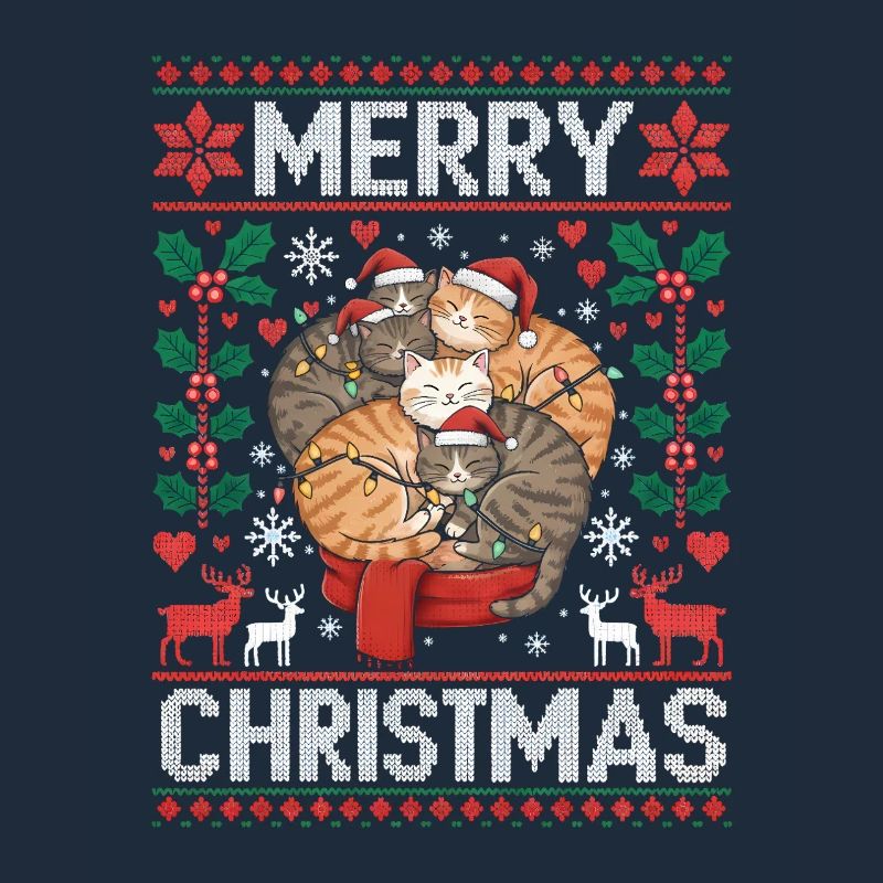 Chats, Confort, Noël, Doux, Mignon