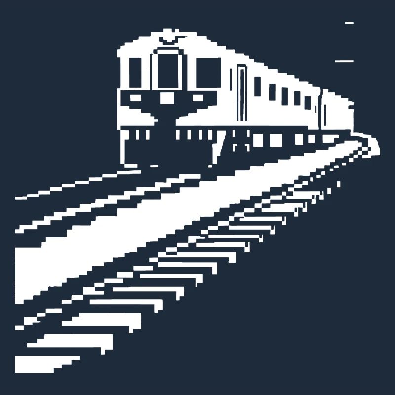 Eisenbahn Pixelkunst