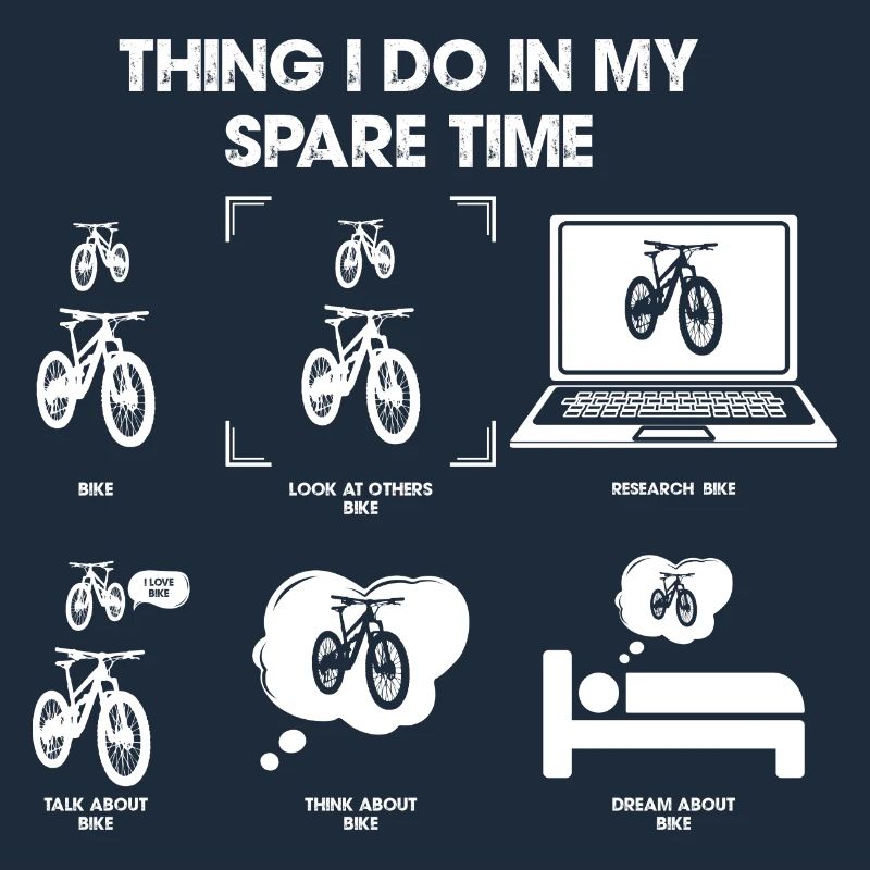 Penser à vélo pendant le temps libre