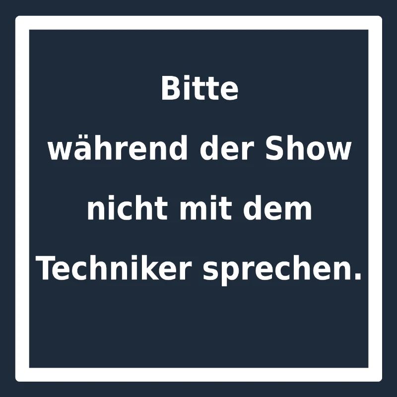 Warnhinweis: Techniker. (weiss)