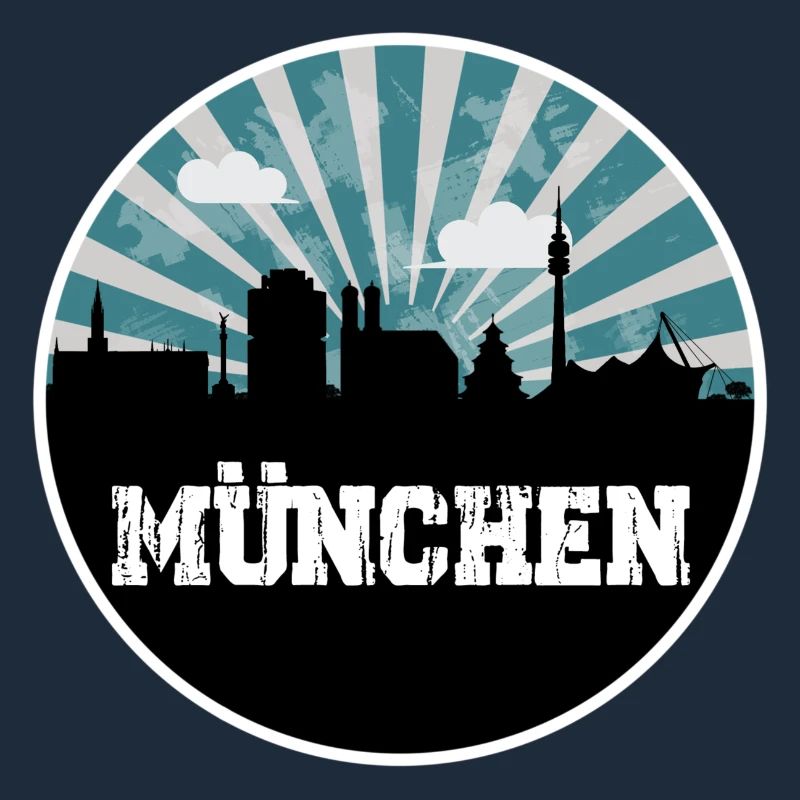 München Skyline Blue Hour
