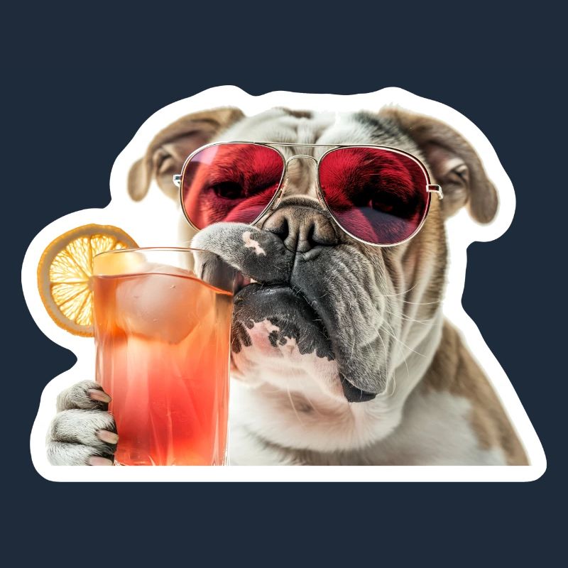 Bully Boire un cocktail