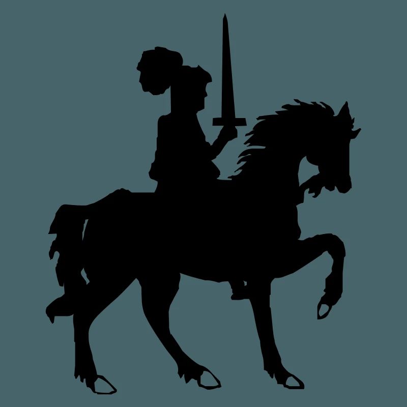 Chevalier avec épée et cheval