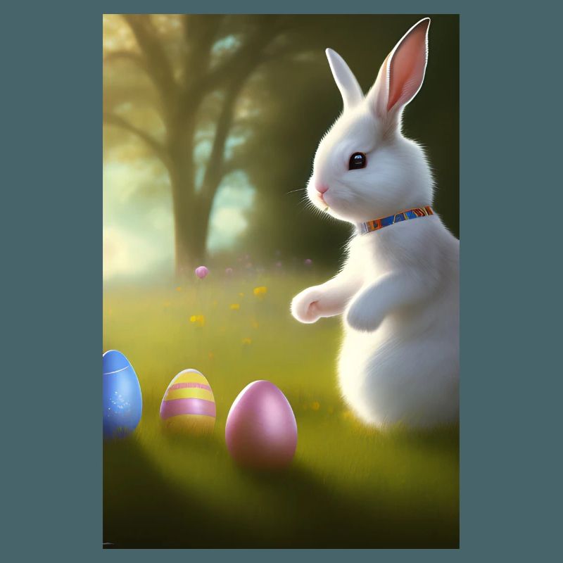 Easter Bunny with Easter Eggs