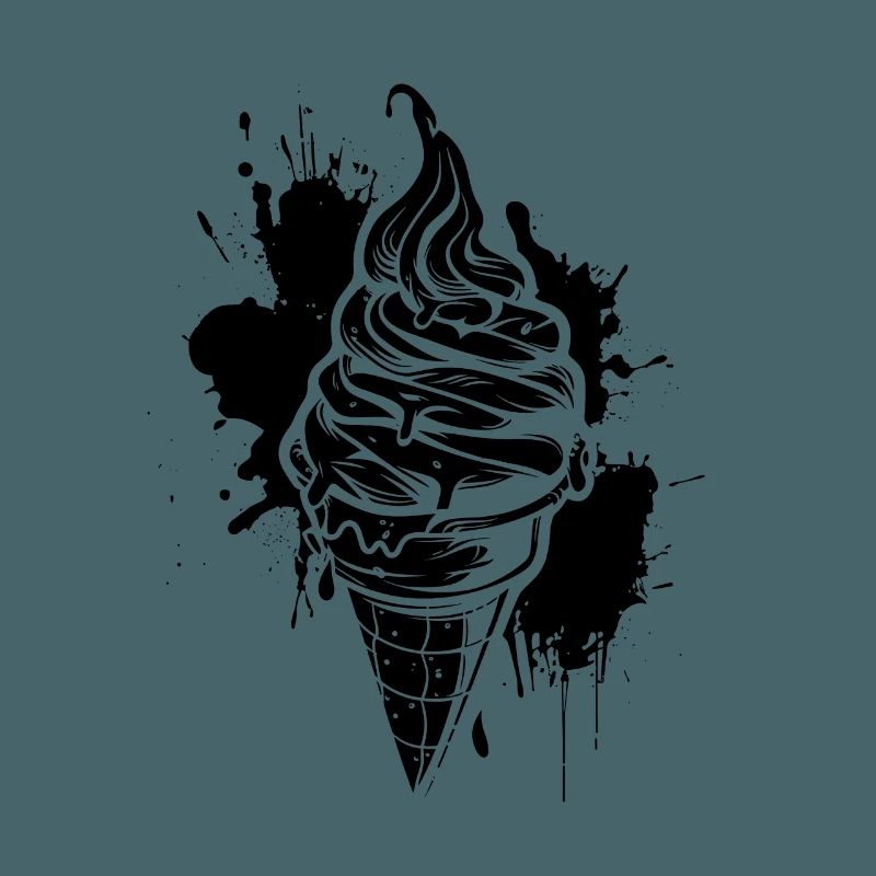 Cornet de crème glacée glace molle
