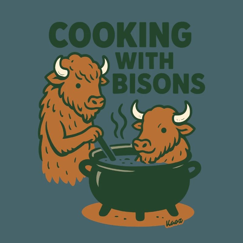 Cuisiner avec les bisons