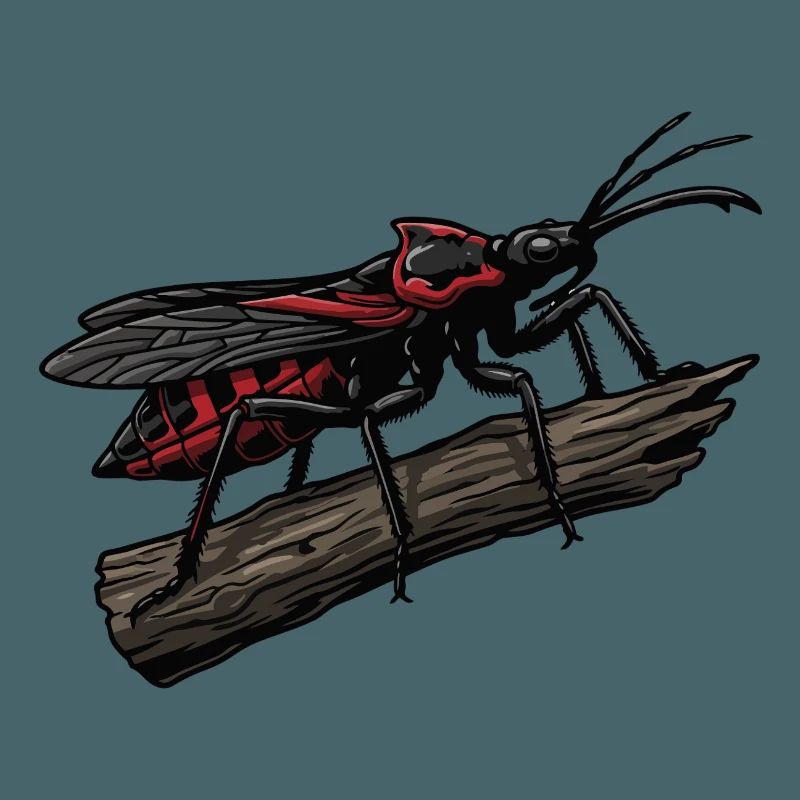 Bug Assassin Bug Hunter Red Strike Tattoo